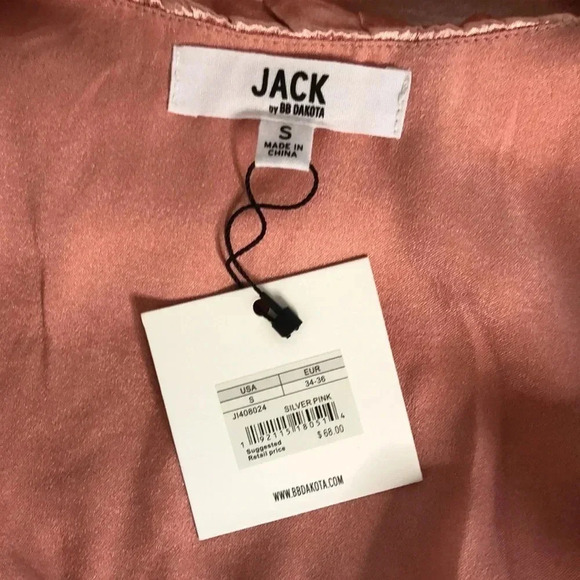 JACK by BB Dakota Textured Satin Ruffle Off Shoulder Dress - Picture 6 of 11